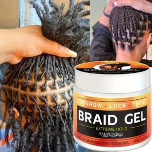 Styling Braiding Gel Wax Carbomer Long Lasting Strong Hold Pomade Anti-Frizz Smooth Hair Finishing Shaping Hair Edge Control — image 3