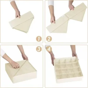 Underwear Organizers Of Cabinets And Drawers Wardrobe Clothes Bra Organizer For Underwear Socks Pants Home Foldable Storage Box — image 5