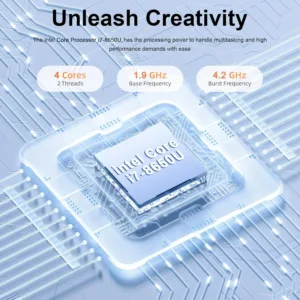 2026 Office Laptop Windows 11 Pro intel i7 8650U Intel Atom A3950 14.1 inch Notebook Computer 12GB RAM 1TB 2TB SSD PC Gaming — image 2