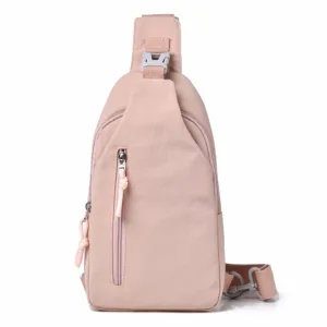 Hot Models Of Men And Women With The Same Models Of Casual Cross-body Bag, Large-capacity Nylon Chest Bag, Commuting, Travel — image 9