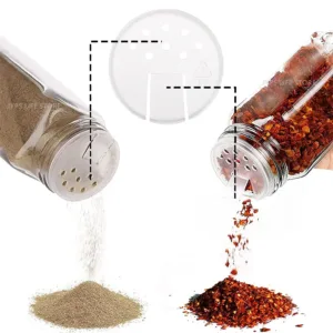6/12/24pcs Glass Spice Jars with Bamboo Lids Or Metal Lids Include Minimalist Spice Labels Stickers Collapsible Funnel Jar Set — image 3