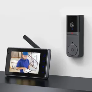 M16A Wireless Video Doorbell 4.3inch Waterproof 1080P 2.4G Video Camera IPS Screen Infrared Night Vision Doorbell