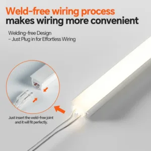 24V Neon LED Strip Light 2PIN Dupont Connector Cuttable 3-Color Optional Flexible for Kitchen Cabinet Closet Shelf Backlight — image 2